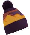 BB395R B395R Beechfield Mountain Peaks Pom Pom Beanie Desert Peaks colour image